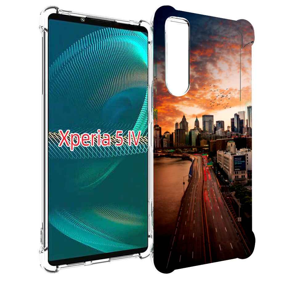 

Чехол MyPads американский город фото для Sony Xperia 5 IV (5-4), Прозрачный, Tocco