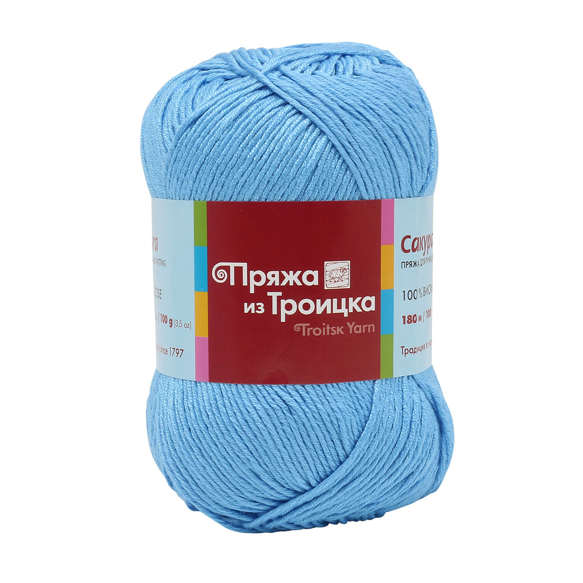 

Пряжа Пряжа из Троицка 902899_00014 Сакура 0300 светло-голубой, Сакура