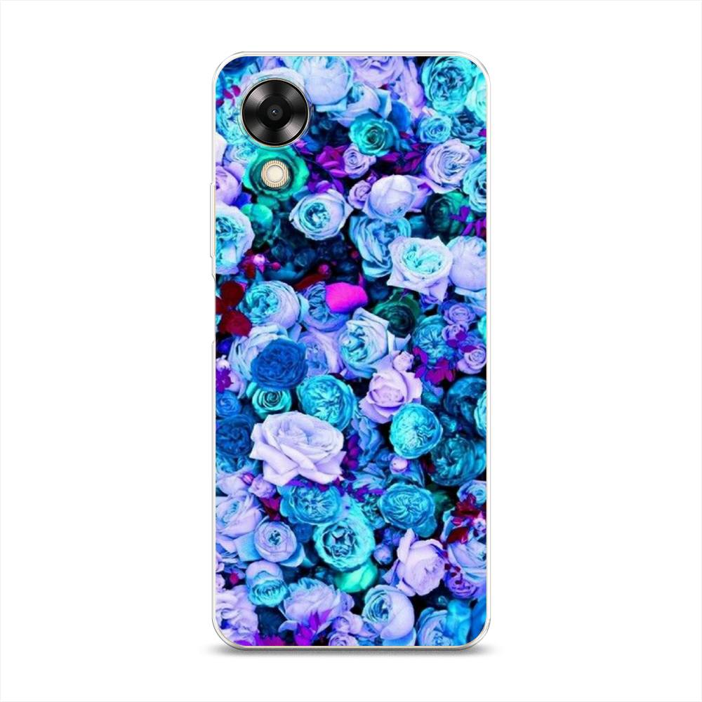 

Чехол на Oppo A17K "Цветочный ковер", Фиолетовый, 2512850-2