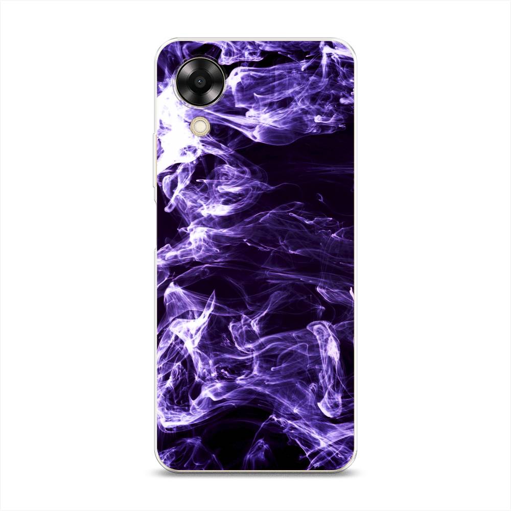 

Чехол на Oppo A17K "Фиолетовый дым", Фиолетовый;белый;черный, 2512850-3