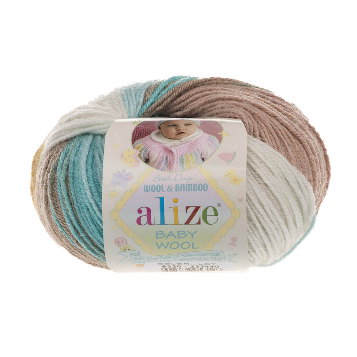 

Пряжа Alize 372104_00028 Baby wool batik 6320 секционный, Baby wool batik