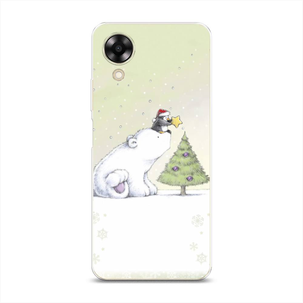 

Чехол на Oppo A17K "Украшение елки", Белый;бежевый, 2512850-5