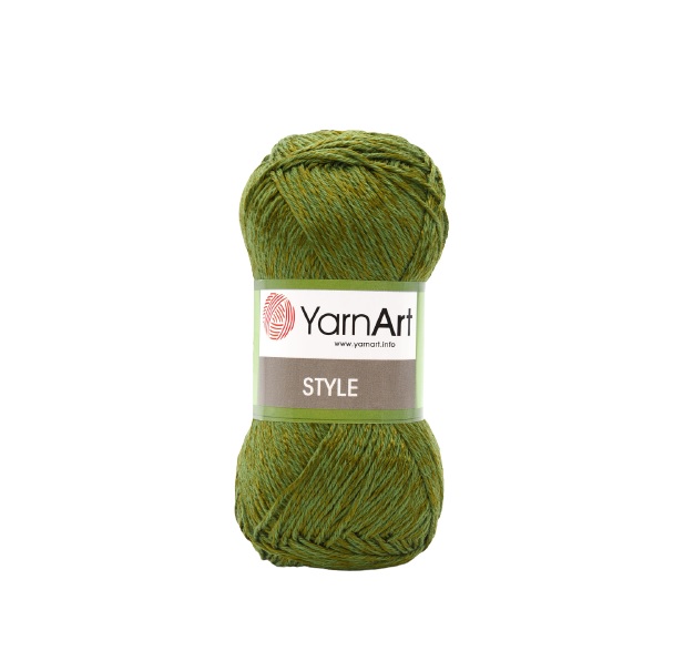 

Пряжа YarnArt 'Style', 50г, 185м (хлопок, вискоза) (679 хаки), 5 мотков, Style