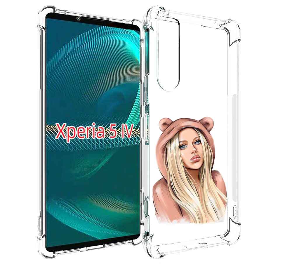 

Чехол MyPads блондинка-в-капюшоне женский для Sony Xperia 5 IV (5-4), Прозрачный, Tocco