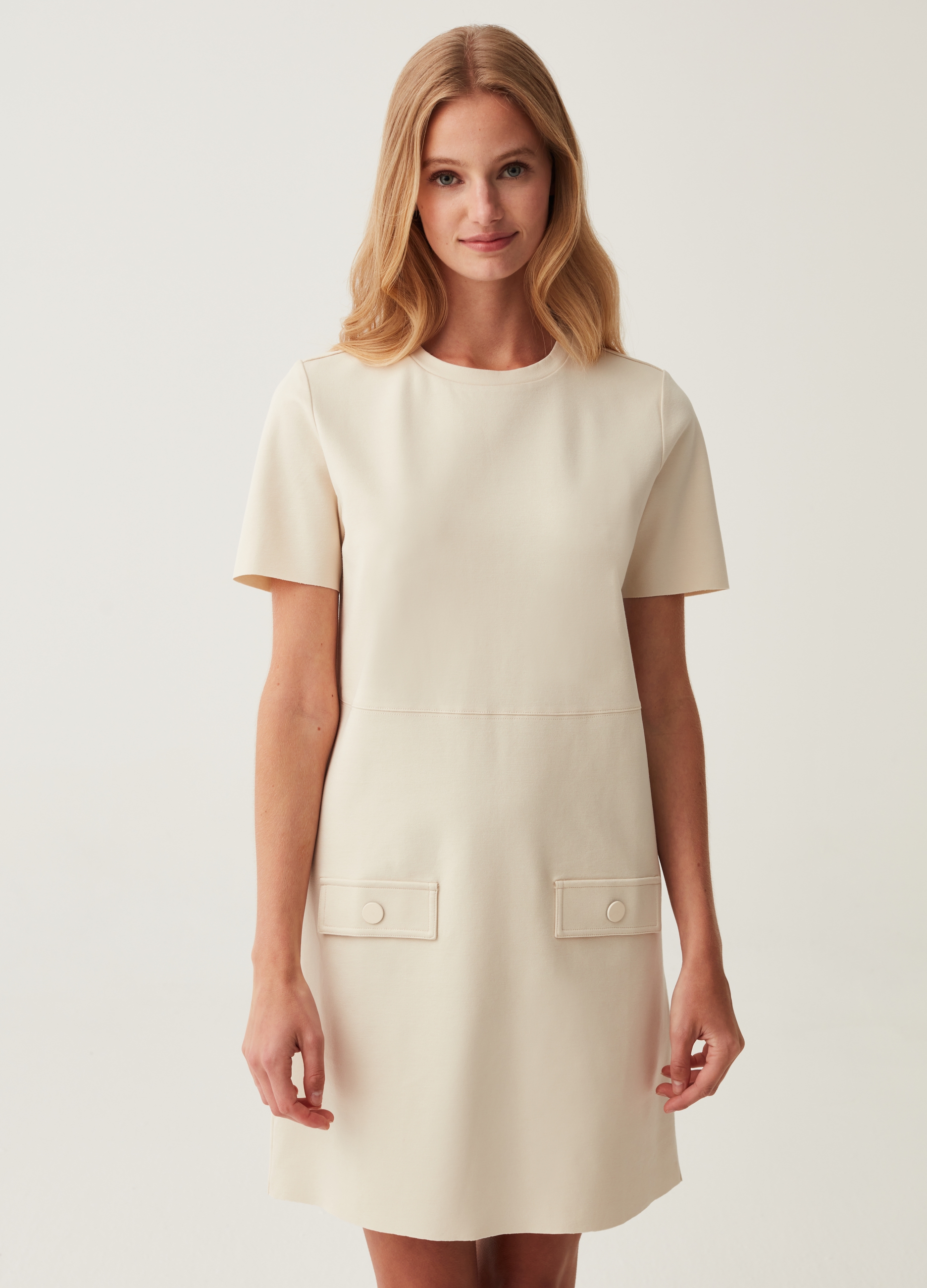 Платье женское OVS 1827805 белое XL