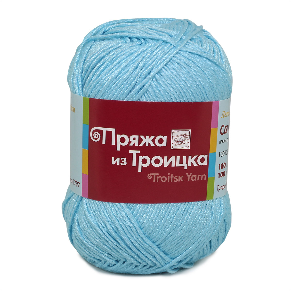 

Пряжа Пряжа из Троицка 902899_00024 Сакура 0522 бирюза, Сакура