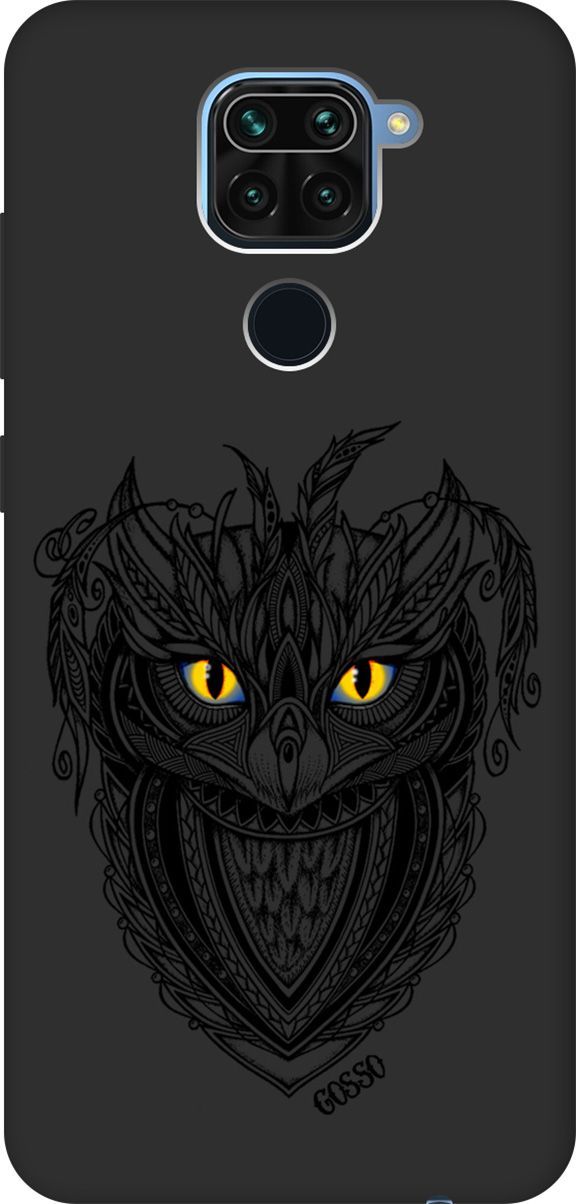 

Чехол-книжка на Xiaomi Redmi 8 с 3D принтом "Grand Owl" черный, Черный;голубой, 109