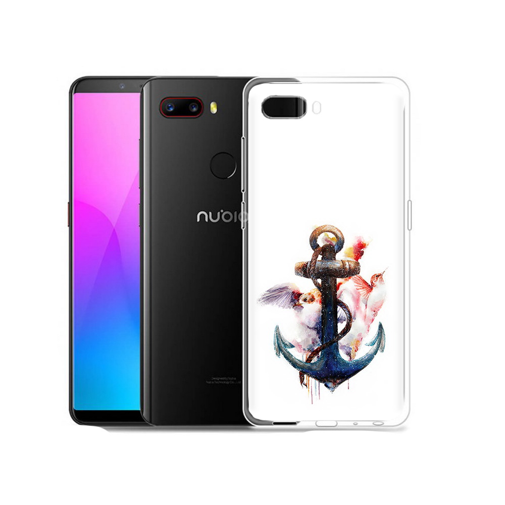 

Чехол MyPads Tocco для ZTE Nubia Z18 якорь с птицами (PT115657.463.703), Прозрачный, Tocco