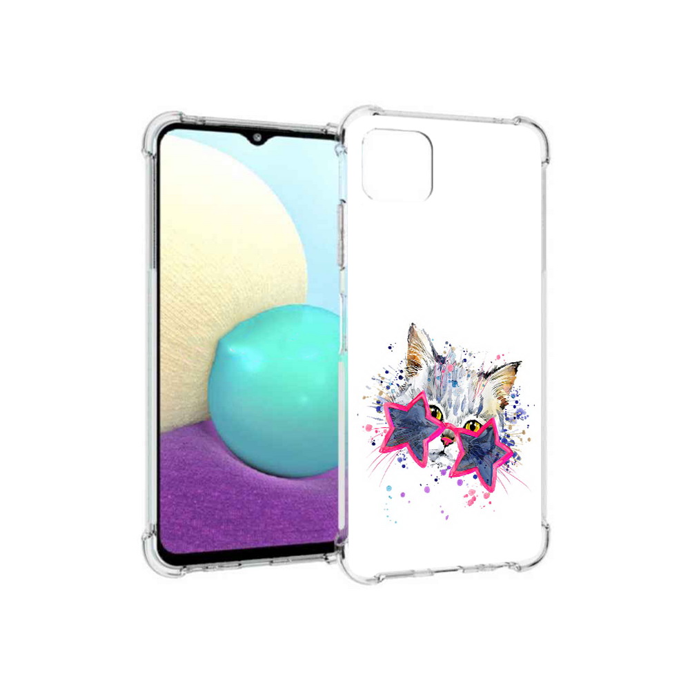 

Чехол MyPads Tocco для Samsung Galaxy A22s 5G звездные очки (PT226906.544.353), Прозрачный, Tocco