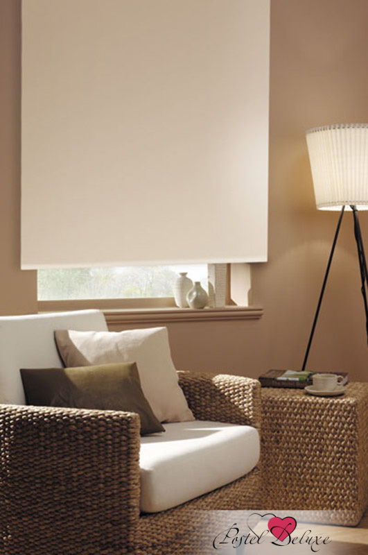 

Рулонные шоры Эскар Миниролло, тканевые, blackout, светло-бежевый, 37х170 см, 34109037170