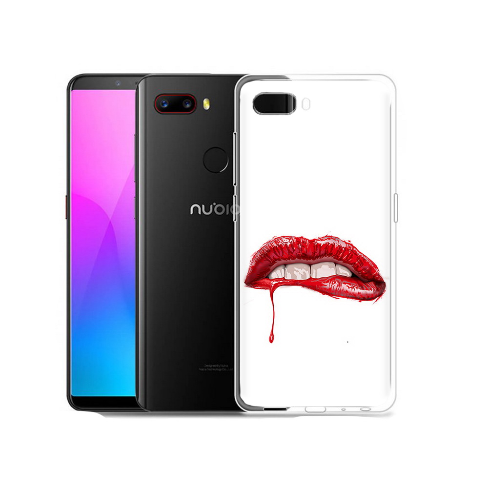 

Чехол MyPads Tocco для ZTE Nubia Z18 яркие красные губы (PT115657.463.706), Прозрачный, Tocco