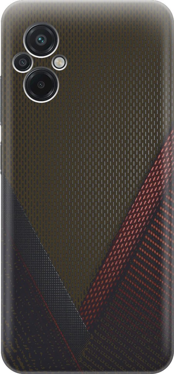 

Силиконовый чехол на Xiaomi Poco M5 "Полотна", Красный;черный, 15131