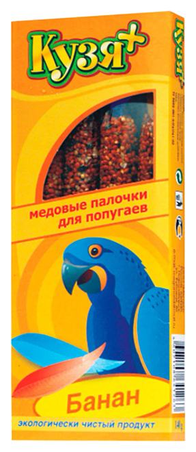 Медовые палочки для попугаев Кузя+ Банан 4 шт