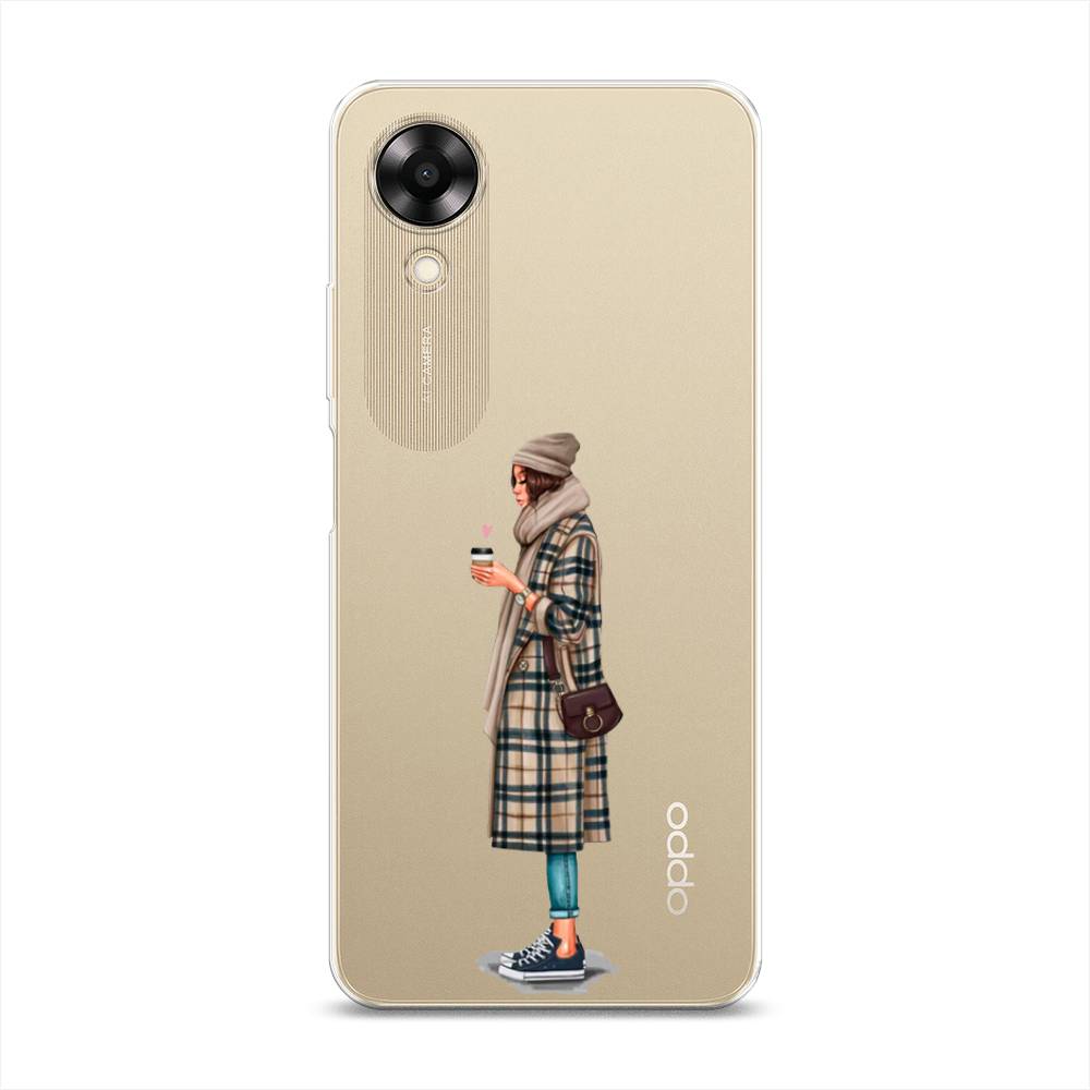 

Чехол на Oppo A17K "Утренний кофе", Коричневый;бежевый, 2512850-6