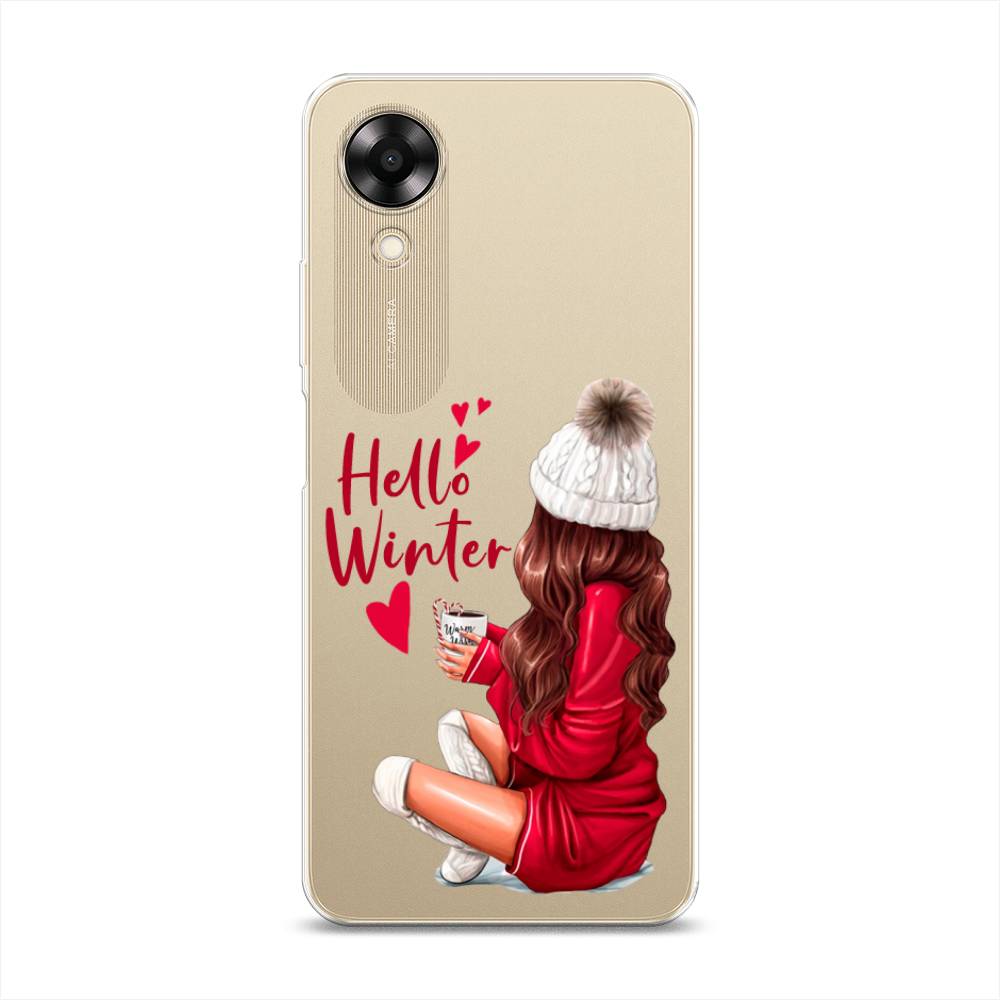 

Чехол на Oppo A17K "Hello winter", Красный;белый;коричневый, 2512850-5