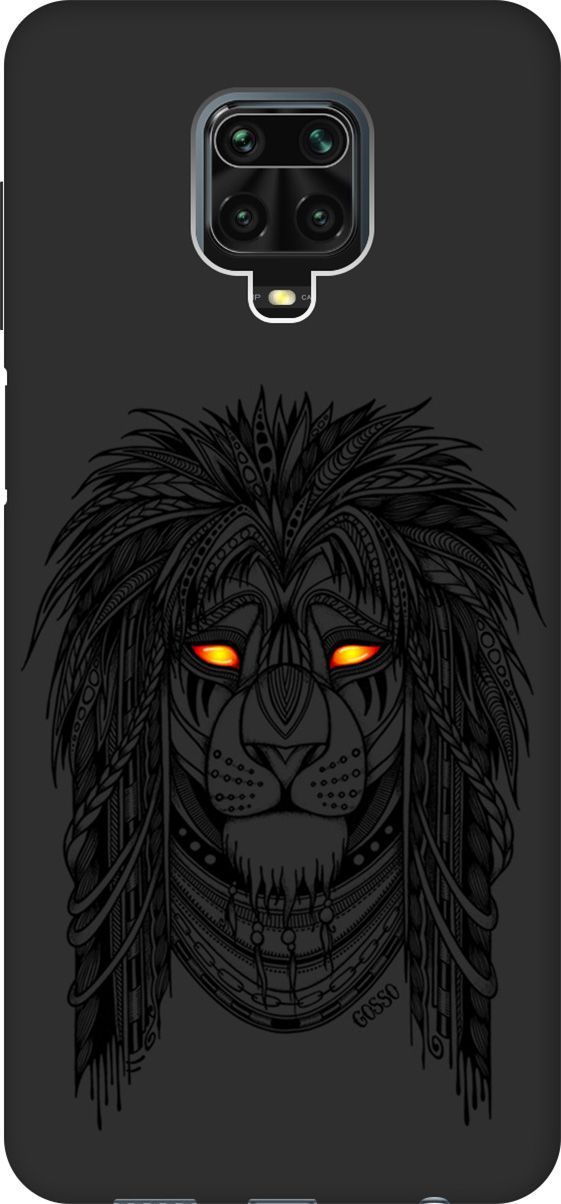 

Чехол на Xiaomi Redmi Note 9s "Grand Leo" черный, Черный;желтый, 648