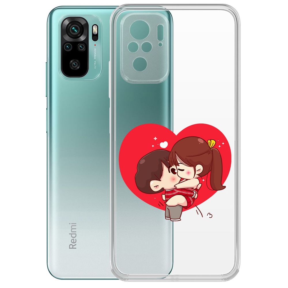 Чехол-накладка Аниме любовь для Xiaomi Redmi Note 10/ Note 10S