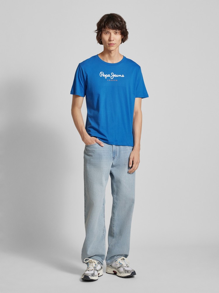 Футболка мужская Pepe Jeans London PM508208 синяя L 6032₽
