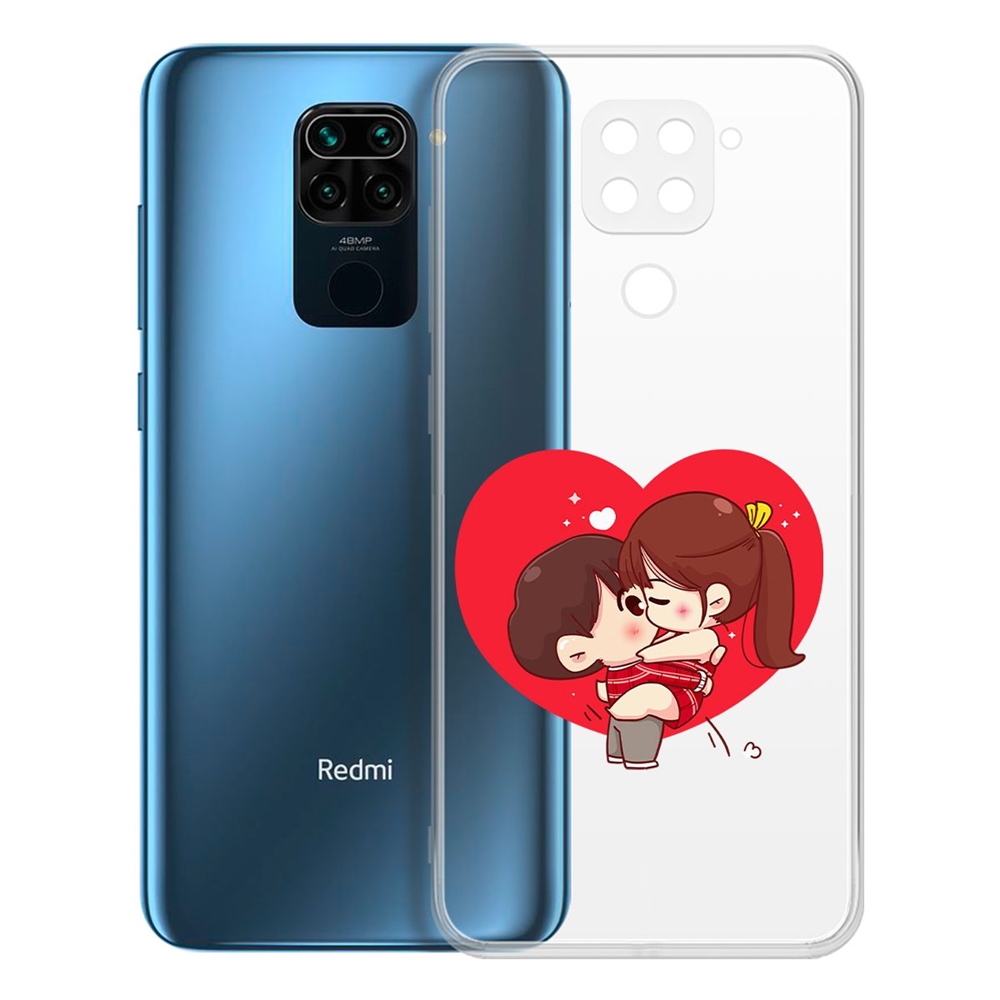 Чехол-накладка Аниме любовь для Xiaomi Redmi Note 9
