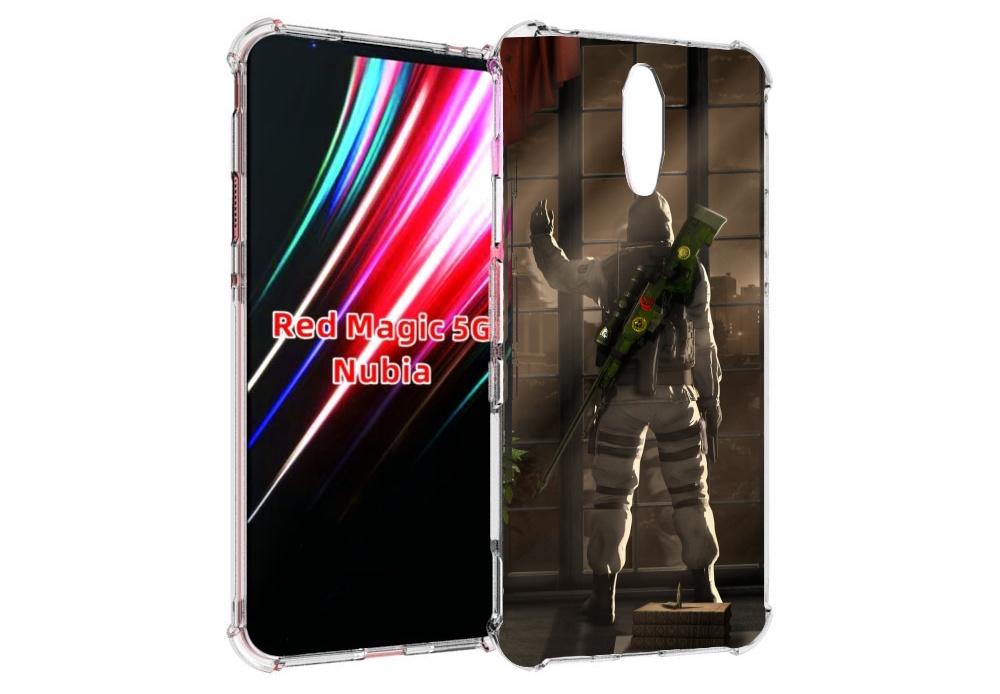 

Чехол MyPads Контр-Страйк-в-дыму для ZTE Nubia Red Magic 1 5G, Прозрачный, Tocco