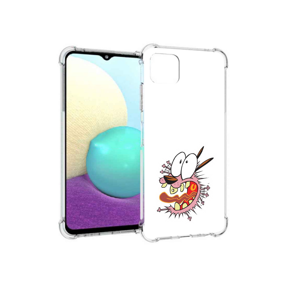 

Чехол MyPads Tocco для Samsung Galaxy A22s 5G испуганный бобик (PT226906.544.381), Прозрачный, Tocco