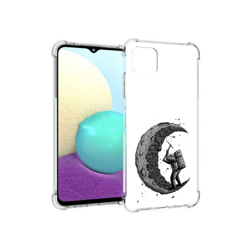 

Чехол MyPads Tocco для Samsung Galaxy A22s 5G камненная луна (PT226906.544.384), Прозрачный, Tocco