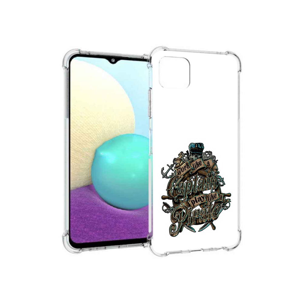 

Чехол MyPads Tocco для Samsung Galaxy A22s 5G капитан пиратов (PT226906.544.385), Прозрачный, Tocco
