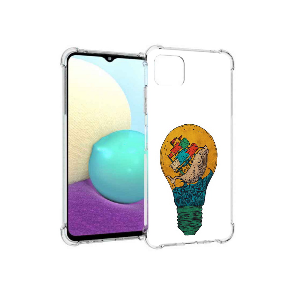 Чехол MyPads Tocco для Samsung Galaxy A22s 5G кит в лампочке с парусами (PT226906.544.387)