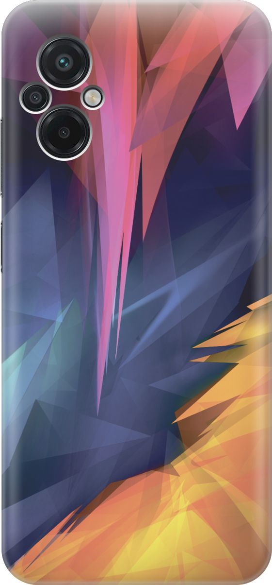 

Силиконовый чехол на Xiaomi Poco M5 "Розовый, синий, желтый", Желтый;розовый, 15132