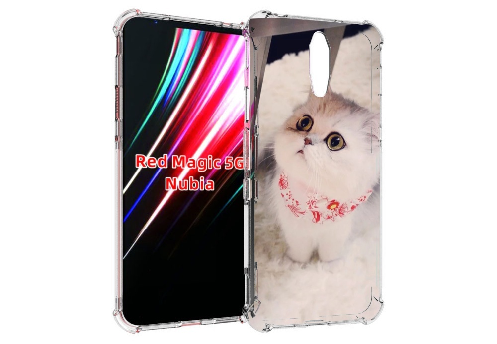 

Чехол MyPads Котеночек женский для ZTE Nubia Red Magic 1 5G, Прозрачный, Tocco