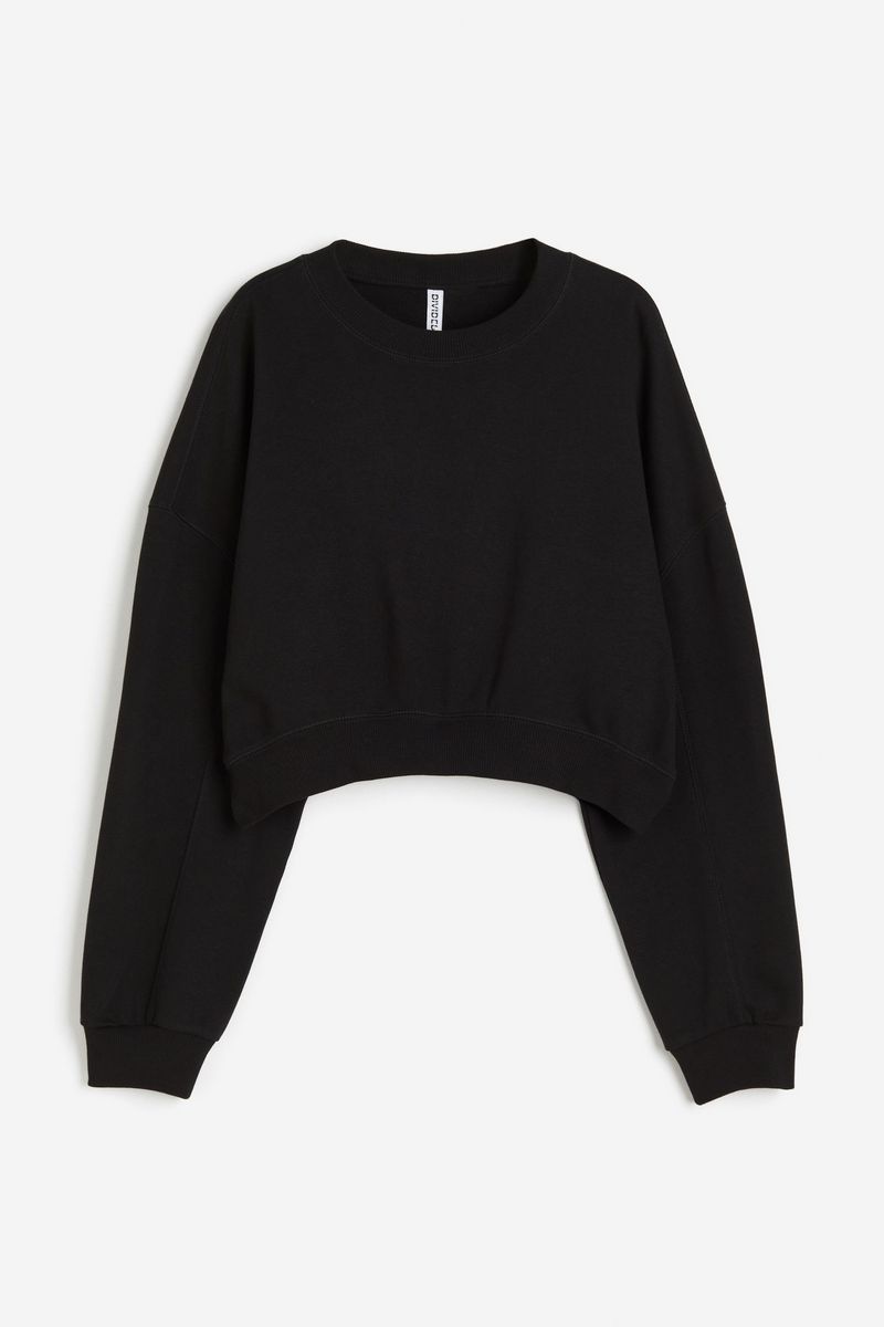 

Свитшот женский H&M 1213774 черный XS, 1213774