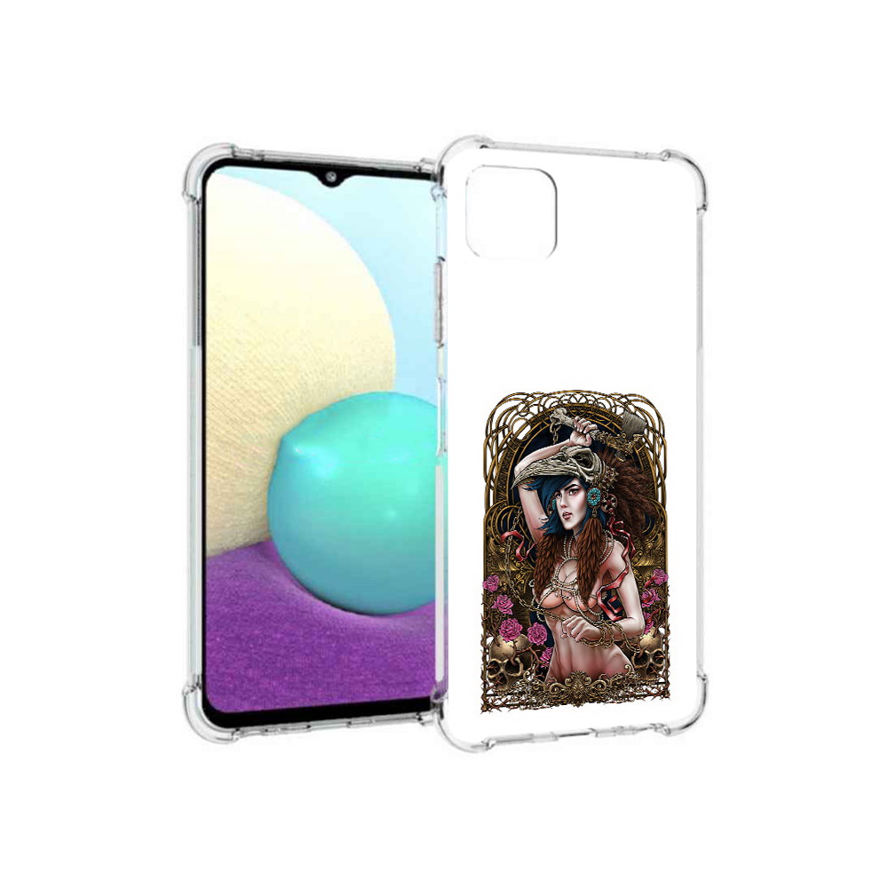 

Чехол MyPads Tocco для Samsung Galaxy A22s 5G красивая девушка рисунок (PT226906.544.407), Прозрачный, Tocco