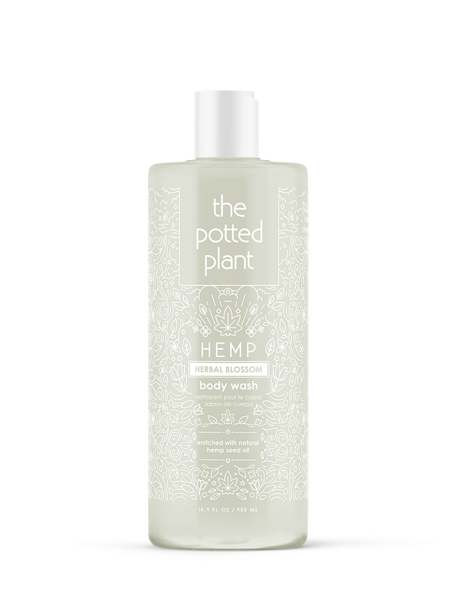 Гель для душа The Potted Plant Herbal Blossom успокаивающий 1 л the potted plant лосьон для ухода за кожей herbal blossom body lotion 500