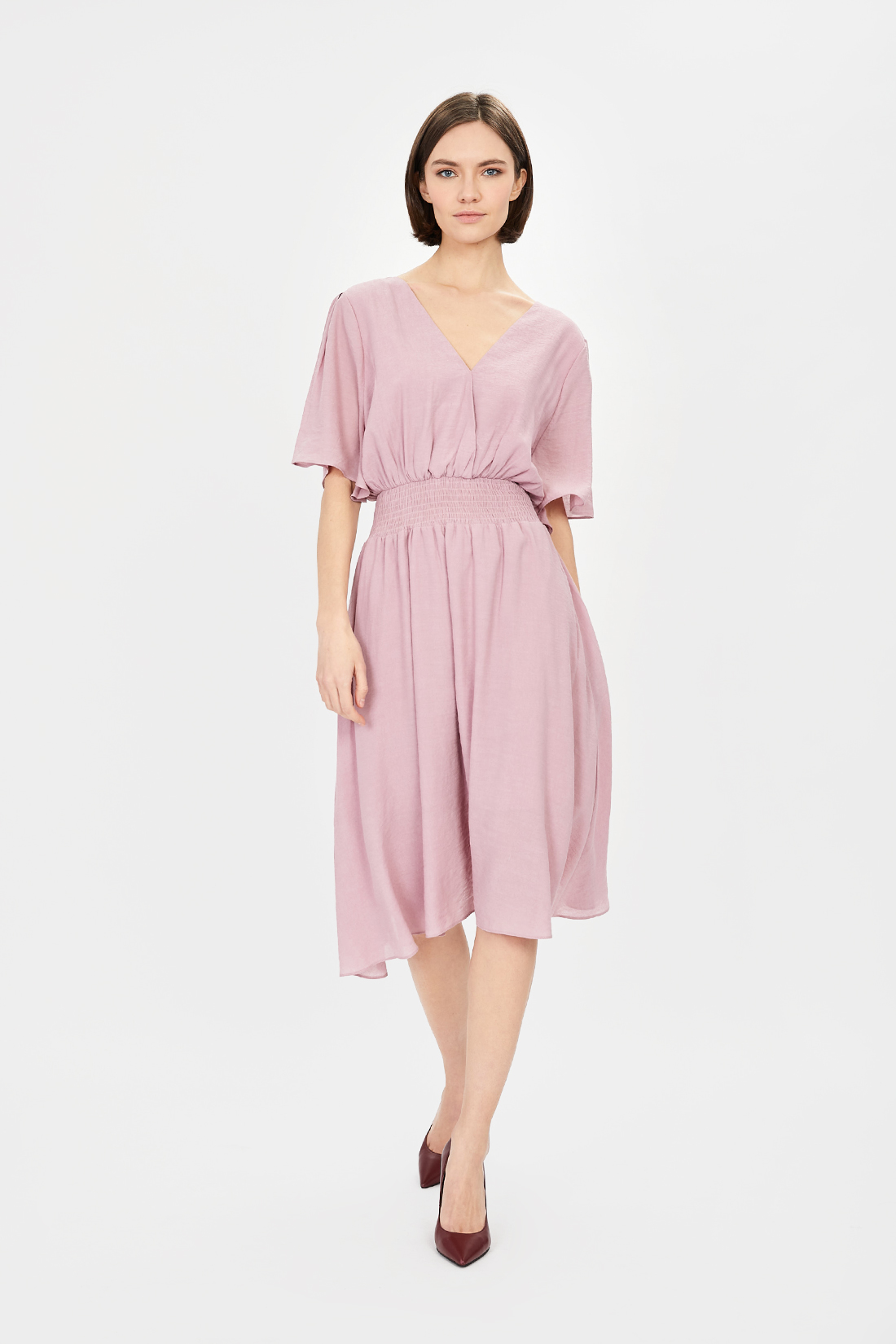 фото Повседневное платье женское baon b451065 розовое xl