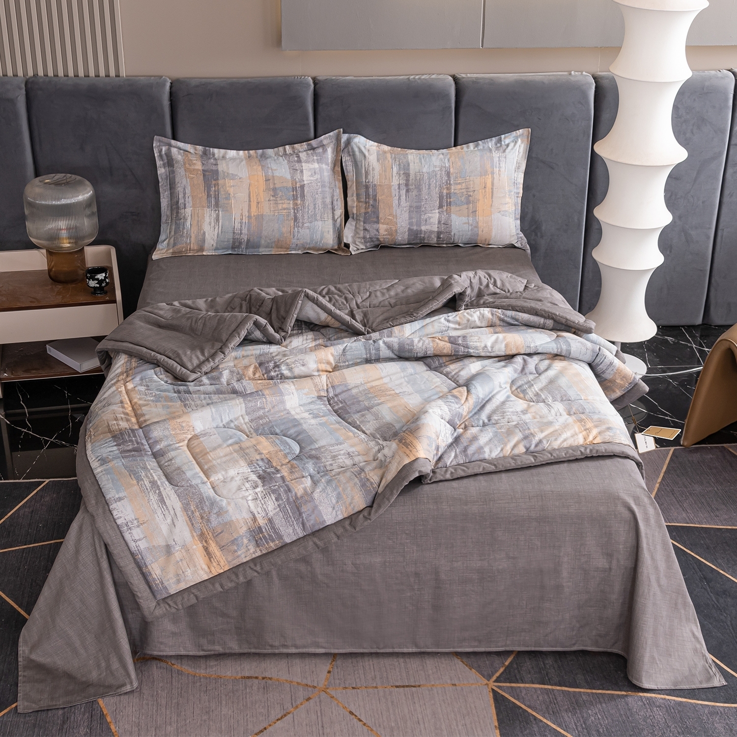 

Постельное белье VIVA - HOME TEXTILE на резинке Евро 160x200 см, OBR0