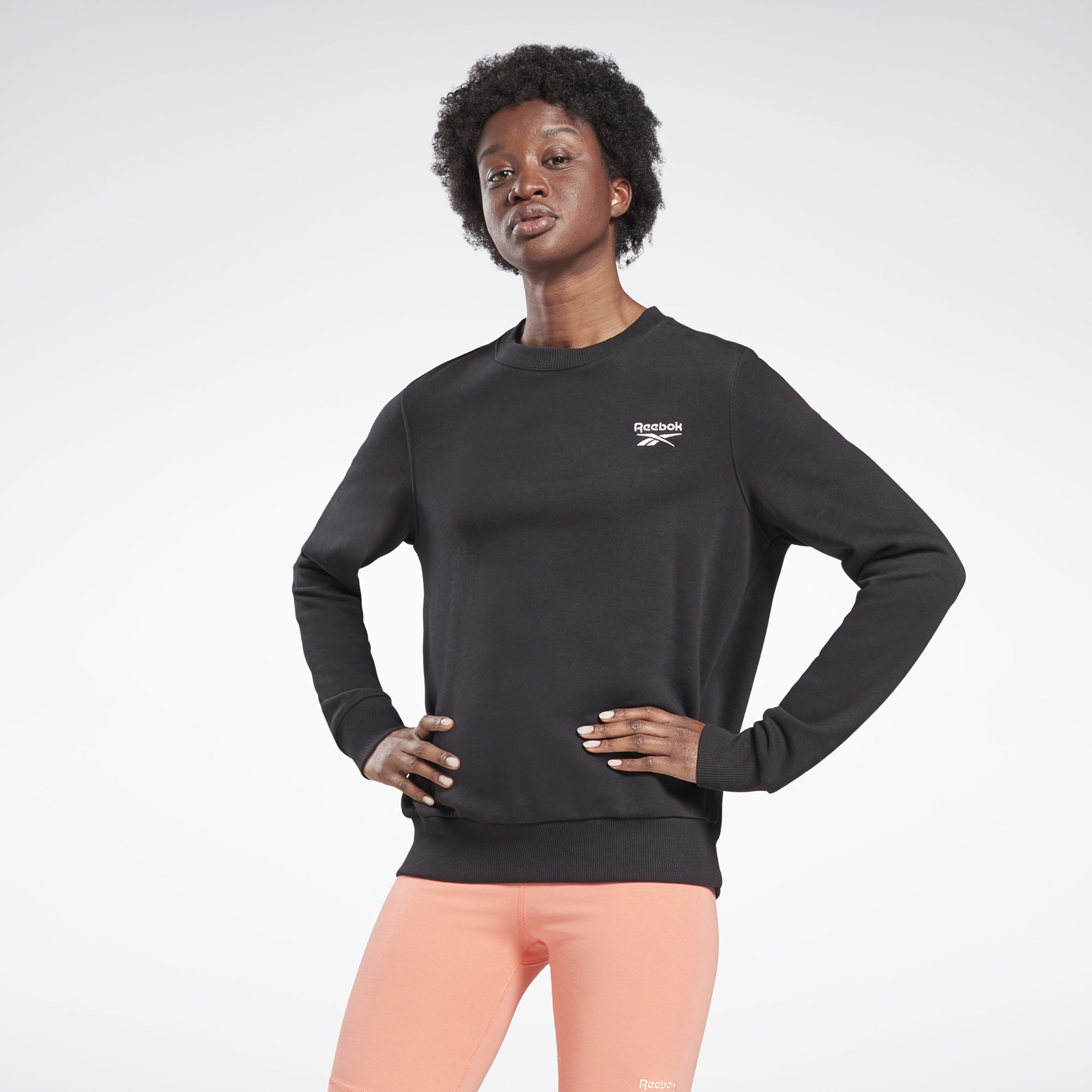 

Свитшот женский Reebok Ri French Terry Crew черный M, Ri French Terry Crew