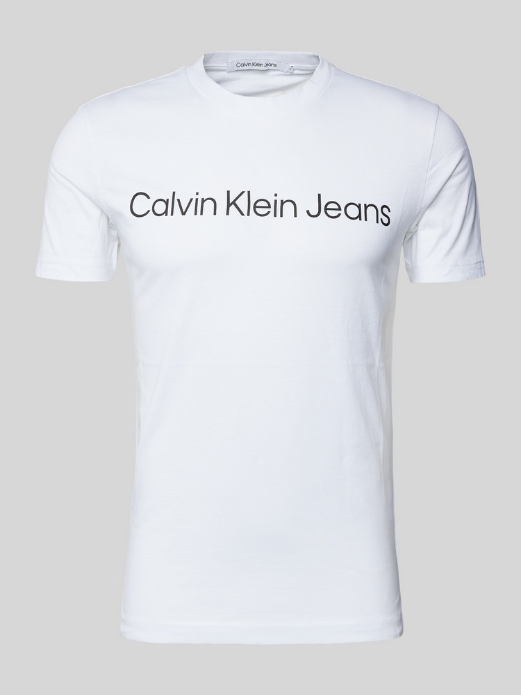 

Футболка мужская Calvin Klein Jeans J30J322552 белая S, Белый, J30J322552