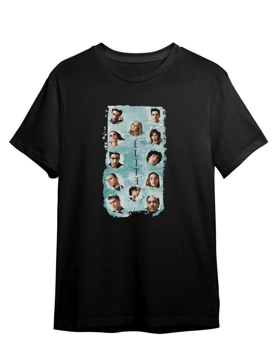 

Футболка унисекс Каждому Своё Элита/Elite/Сериал SREL2 черная XS, Черный, "Элита/Elite/Сериал" SREL2