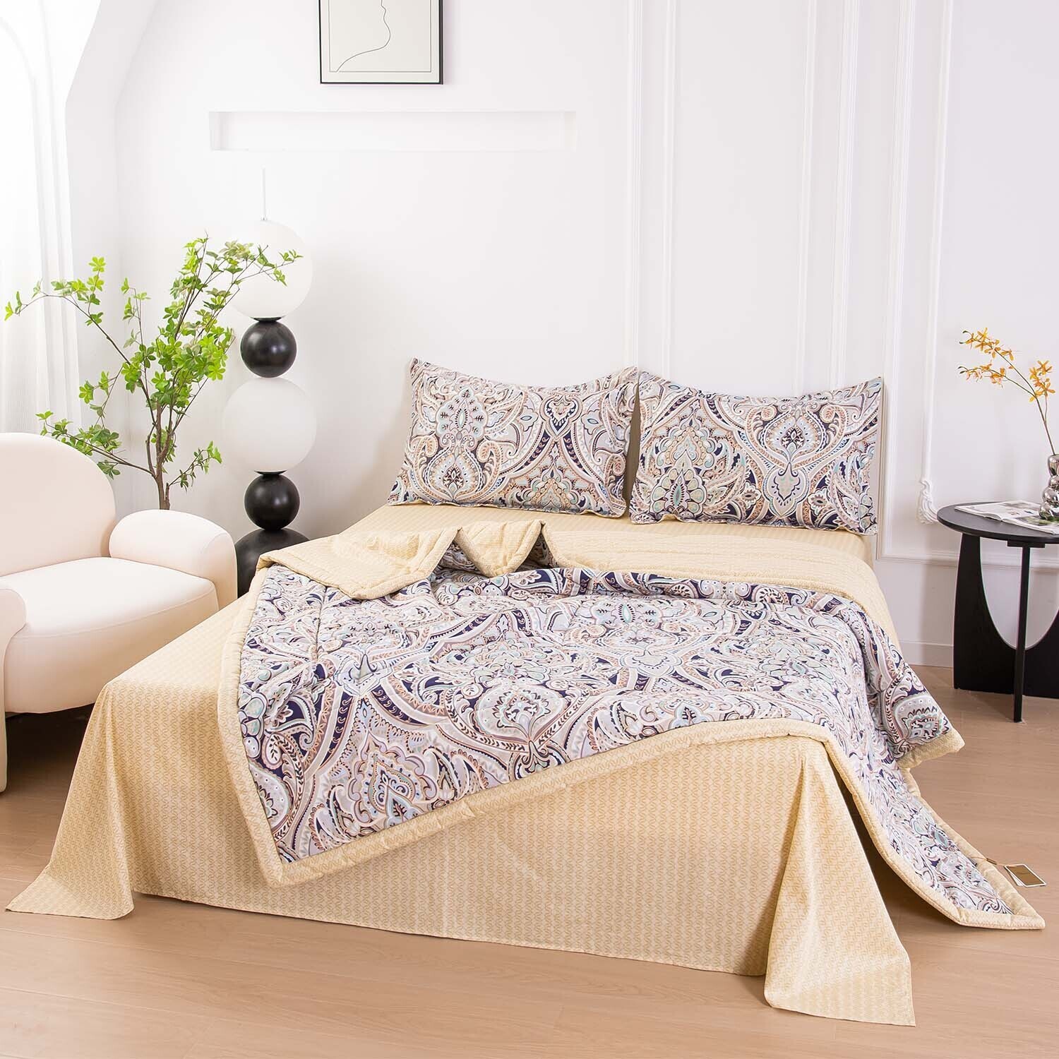 

Постельное белье VIVA - HOME TEXTILE на резинке Евро 140x200 см, OBR0