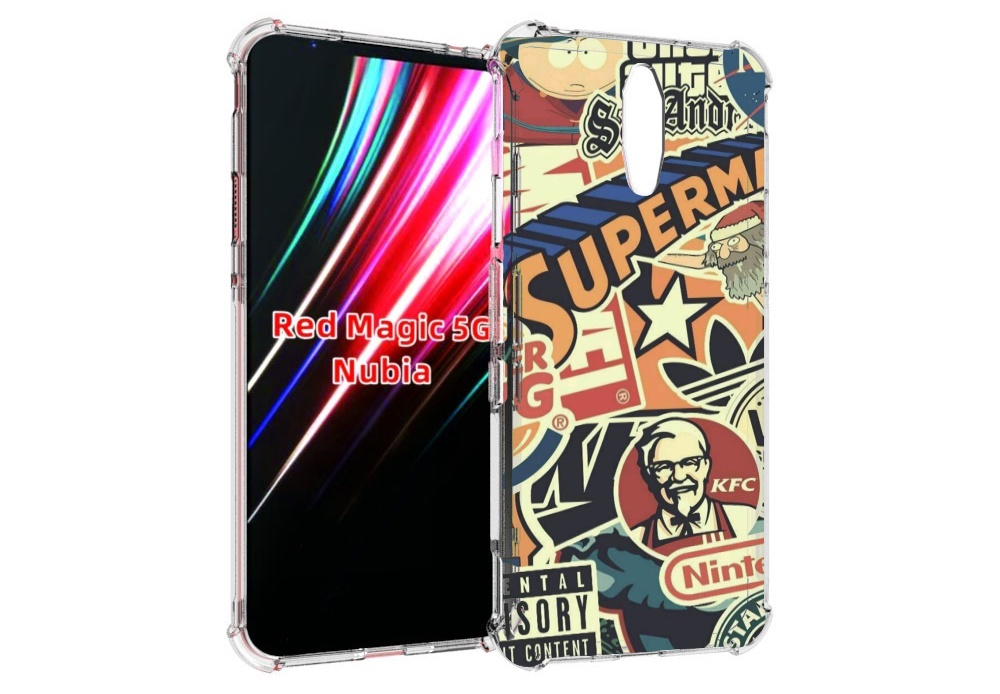 

Чехол MyPads Лейблы-на-постере для ZTE Nubia Red Magic 1 5G, Прозрачный, Tocco