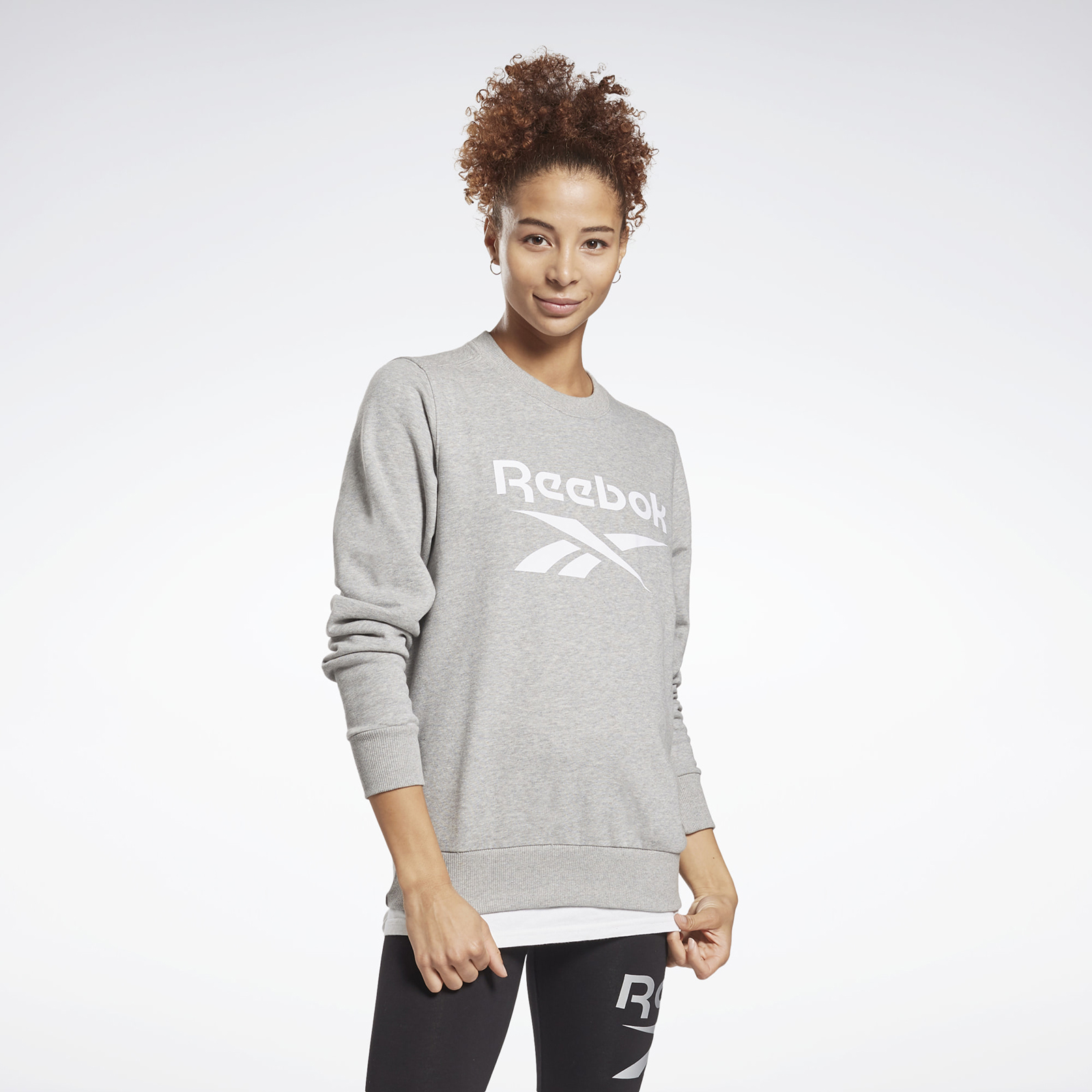 

Свитшот женский Reebok Ri Bl French Terry Crew серый M, Ri Bl French Terry Crew