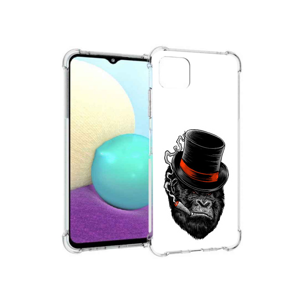 

Чехол MyPads Tocco для Samsung Galaxy A22s 5G дизайнерская горилла (PT226906.544.431), Прозрачный, Tocco