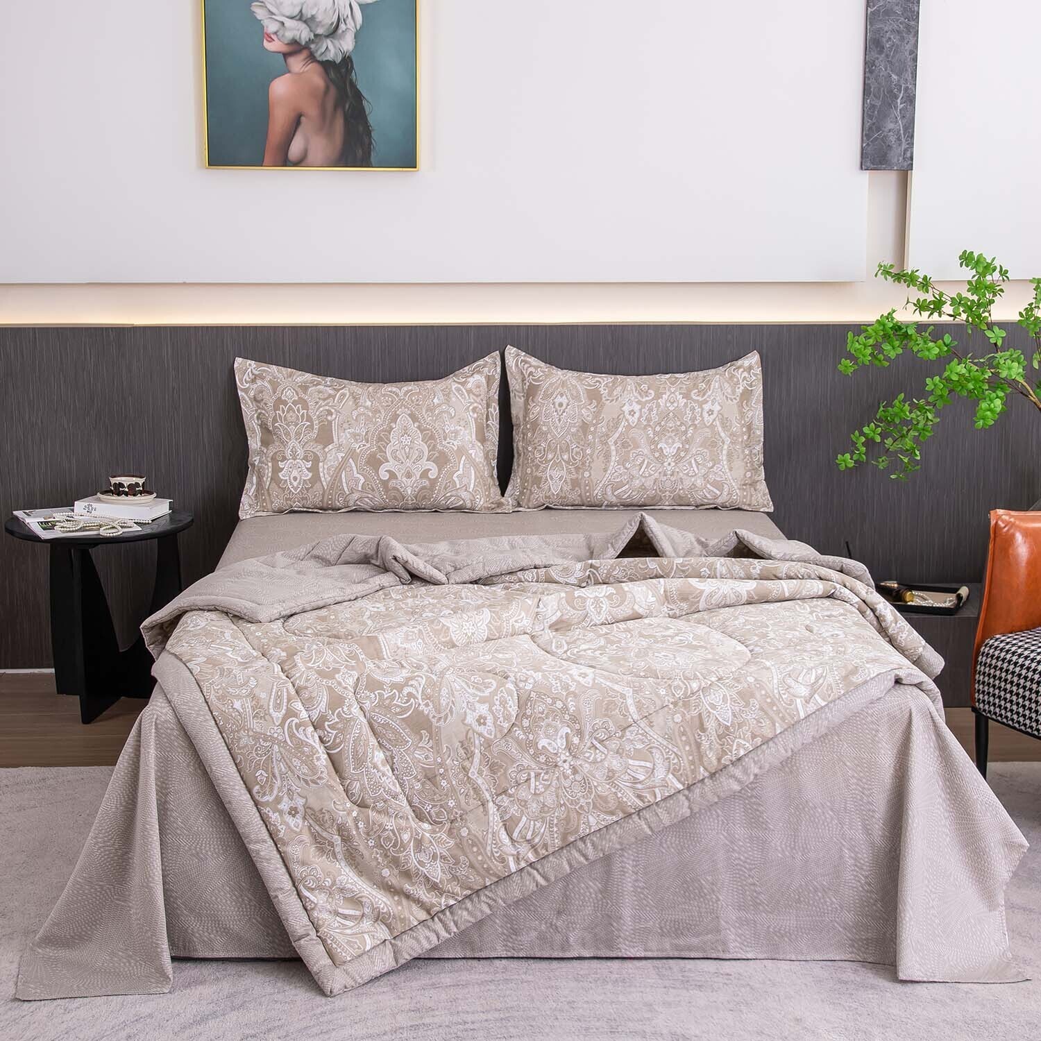 

Постельное белье VIVA - HOME TEXTILE на резинке Евро 160x200 см, OBR0