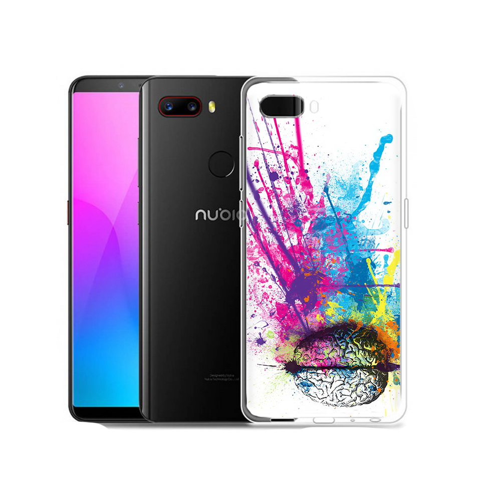 

Чехол MyPads Tocco для ZTE Nubia Z18 яркий красочный мозг (PT115657.463.710), Прозрачный, Tocco