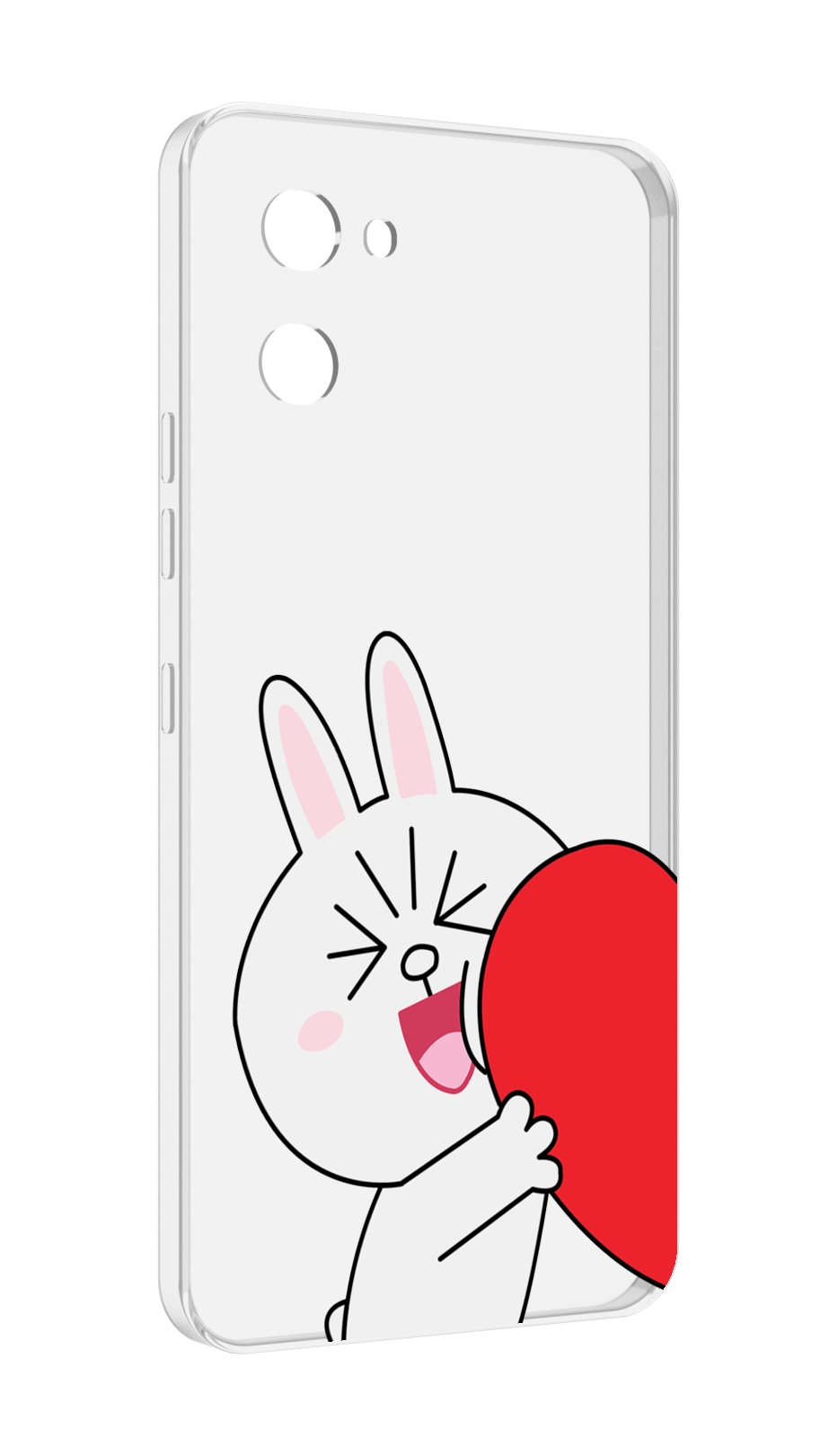 

Чехол MyPads зайчик-с-полуседрцем для UMIDIGI G1, Прозрачный, Tocco