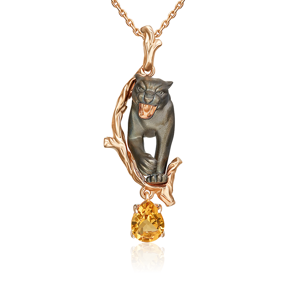 

Подвеска из красного золота PLATINA jewelry 03-3501-00-206-1110, цитрин, 03-3501-00-206-1110