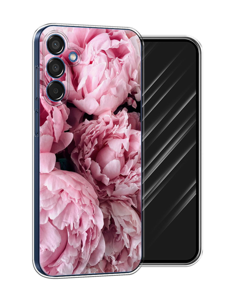 

Чехол Awog на Samsung Galaxy M15 5G "Нежные пионы", Розовый;черный;белый, 2109550-1