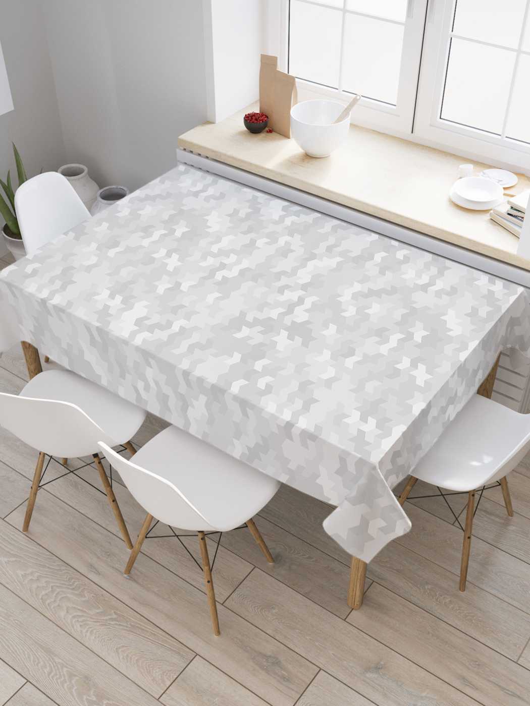 

Скатерть прямоугольная JoyArty "Густые облака" из оксфорда, 120x145 см, Серый, Густые облака