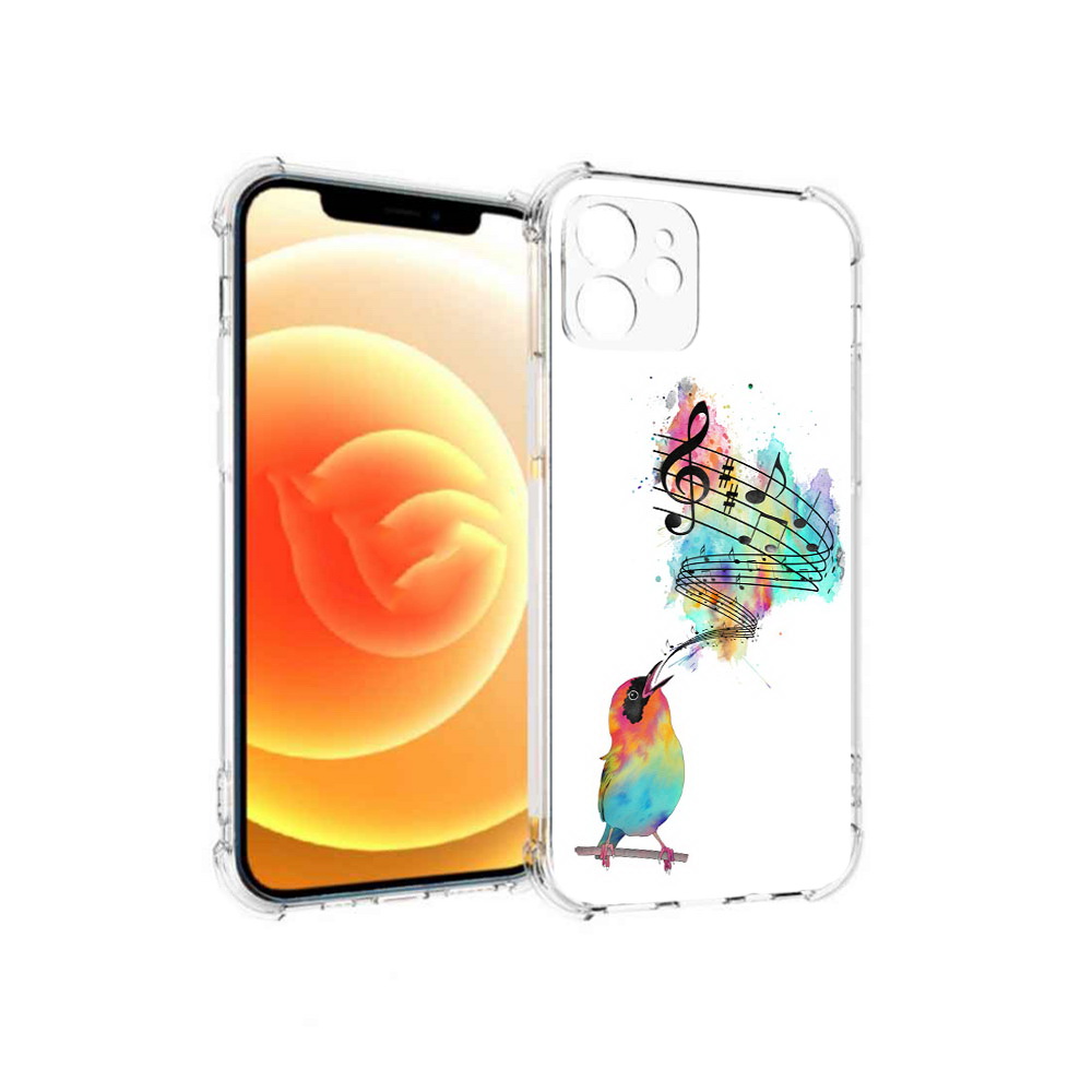 

Чехол MyPads Tocco для Apple iPhone 12 певчая птичка (PT157543.607.536), Прозрачный, Tocco