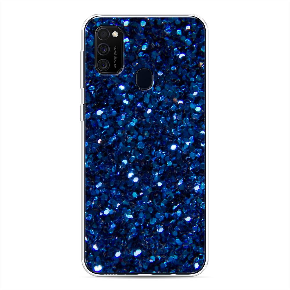 

Силиконовый чехол "Синие блестки рисунок" на Samsung Galaxy M30s